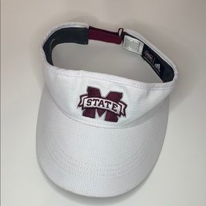 Mississippi State University Visor White & Maroon